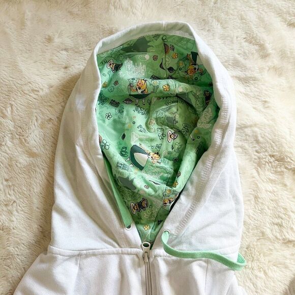 Disney Parks Epcot UK Pavilion Alice in Wonderland Zip Hoodie NWT Medium - Picture 9 of 11